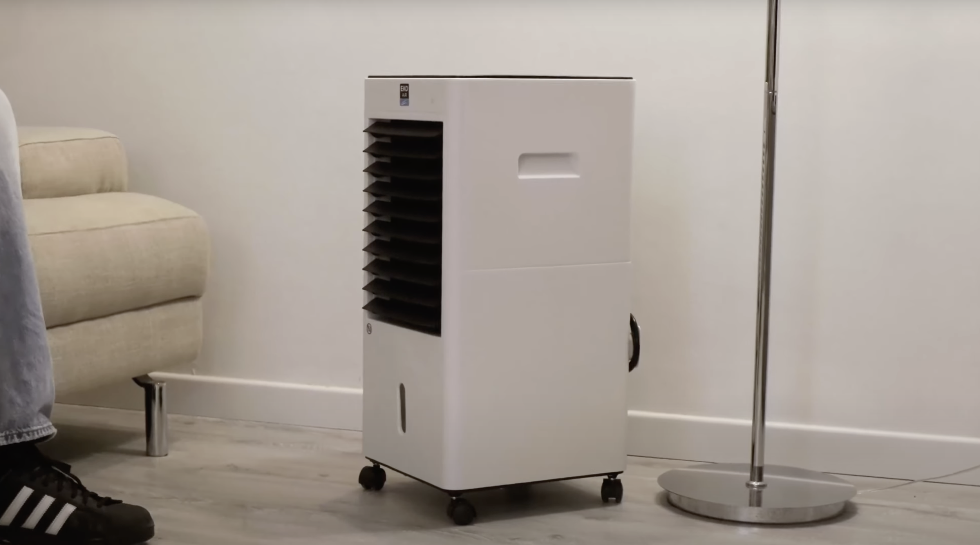 EKO-AIR usato in inverno per riscaldare un salotto